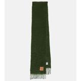 Anagram-patch Wool And Mohair-blend Scarf