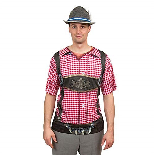 Oktoberfestbier T-Shirt-Ärmel Lederhosen Grafik Für Herren Erwachsene Karneval Oktoberfestbier 3D-Druck Party Urlaub