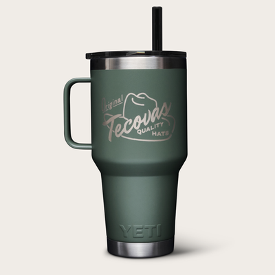 Tecovas YETI Straw Mug, Camp Green, Metal