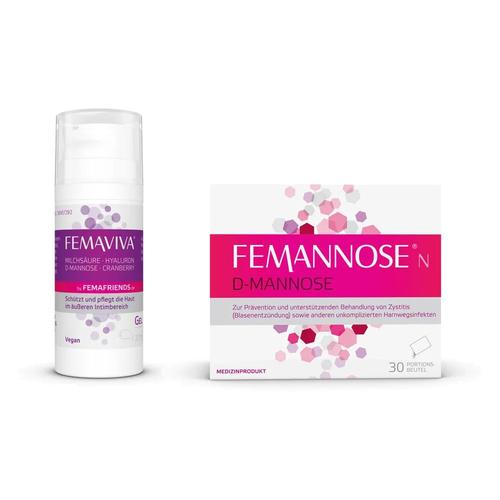 Femannose N Granulat Portionsbeutel & Femaviva Gel Airless Dosierspender 1 St