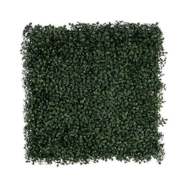 KARAT Pflanzenwand "Boxwood Dark-Green"- Kunstpflanzen zur Wandmontage - erweiterbares Paneel / 50 x 50 cm Image