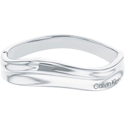 Armreif CALVIN KLEIN "ELEMENTAL, 35000641, 35000642", silber (edelstahlfarben), Armbänder, Damen, Edelstahl Image