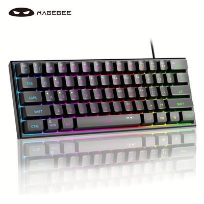 TEMU Magegee Ts91 60% / Keyboard, Keycap Rgb Backlit Computer Keyboard For / /laptop