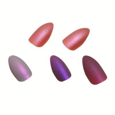 TEMU 4 (96 Pcs) Press On Purple Fake False For Image