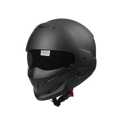 Retro Style Motorcycle Helmet: Small Head, 4/3 Com...