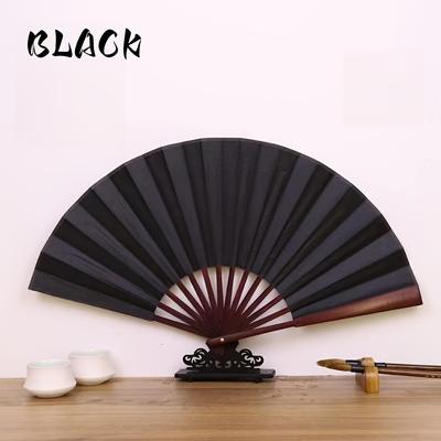 TEMU Retro Elegant Classic Simple Solid Color Fan, Anniversary Wedding Gift Dancing Props, Stage Performance Accessories, Perfect Creative Thoughtful Gift