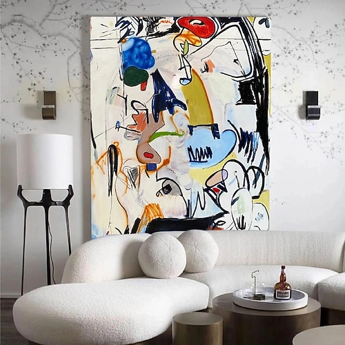 Street Art Ölgemälde handgemalte Figur strukturierte Leinwand Kunst moderne Kunst Malerei handgemachtes Ukiyo-e Gemälde modernes Kunstwerk für Wohnzimmer Wanddekoration Image