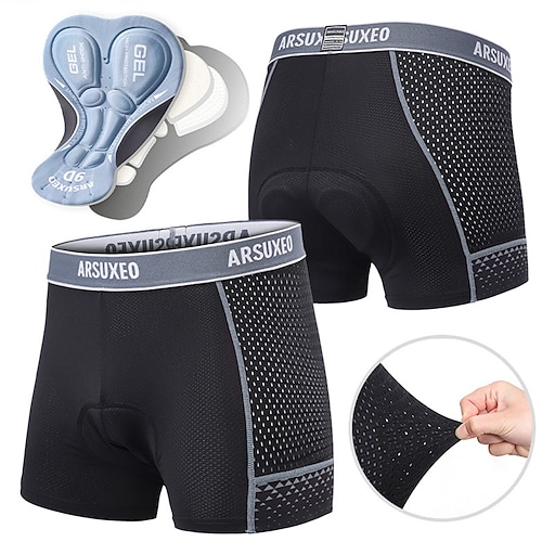 Damen Einfarbig Fahrradhose Fahrradshorts Fahhrad Shorts Gepolsterte Shorts / Chamois Sport 3D-Polster Schnelltrocknend Hohe Elastizität Bequem Schwarz Gelb Bekleidung Fahrradbekleidung