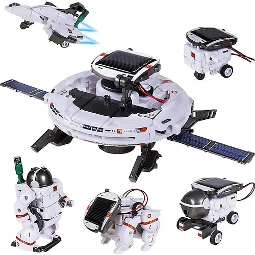 Kit Robot Solare 6-in-1 Regali per Bambini di 8 9 10 11 12 13 Anni Set di Esperimenti Scientifici Educativi Regali di Compleanno per Bambini Halloween Natale e Giorno del Ringraziamento