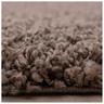 Tapis uni shaggy rond Bright Taupe ø 80