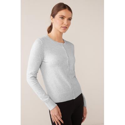 Gap Womens Grey Long Sleeve Crew Neck Cardigan - Grey