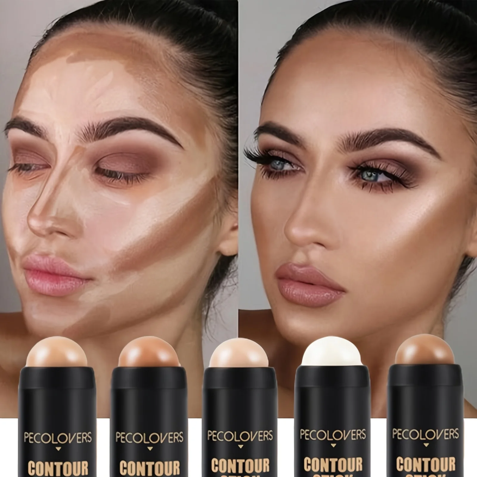 Make-up Gesichtskonturierung Bronzer Stick Multifunktionaler Textmarker Aufhellendes Rouge Rouge Cream Modify Concealer Pen Image