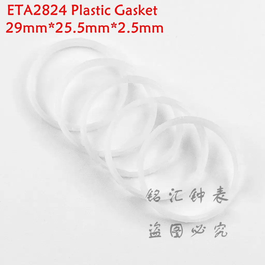 5 PCS Kunststoff Innenring Uhrengehäuse Kissenhalterung Kunststoffwerk Abstandsring Dichtung für ETA 2824 PT5000 Uhrwerk Uhrenteile Image