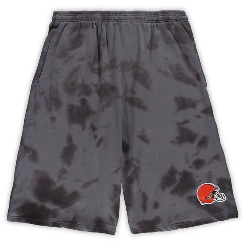 Dunkelgraue Batik-Shorts der Cleveland Browns in großen und großen Größen für Herren