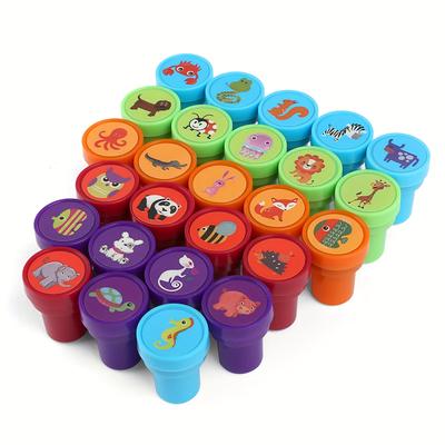 26pcs Zoo Animal Stamps, Self Inking Stamps For St...