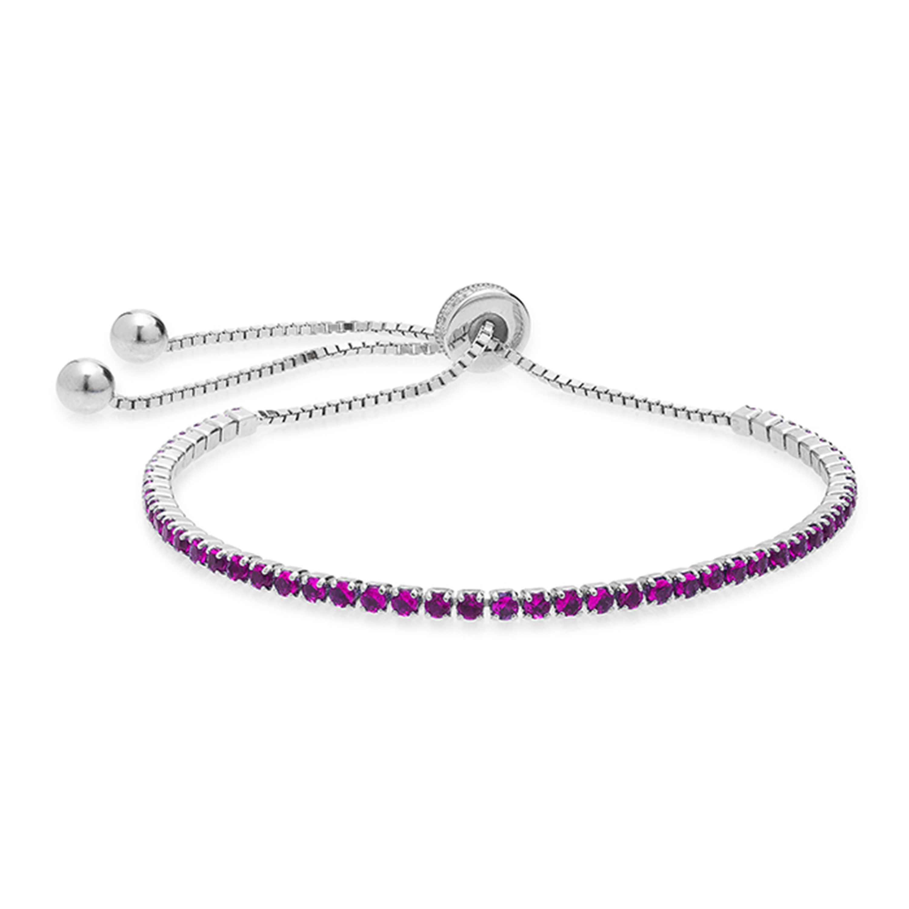 Armband Luxenter Wulfjeff Silber und Rubin Cz Image