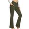 Damen Yogahose Seitentaschen Weites Bein Hohe Taille Yoga Fitness Fitnesstraining Unterteile Dunkelgrau Schwarz Weiß Spandex Herbst Sport Sportkleidung Dehnbar