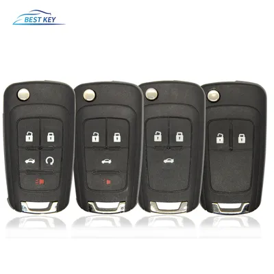 BEST KEY 2/3/4/5 Buttons Remote Car Key Shell Case Fob For Chevrolet Lova Sail Aveo Cruze Car Key