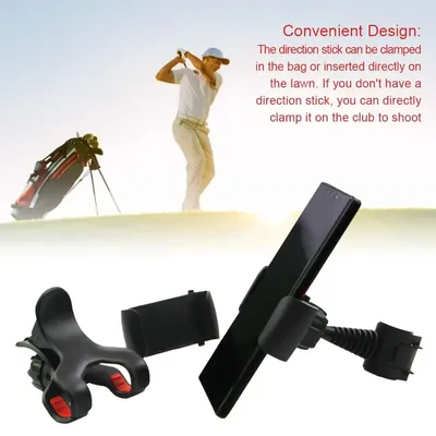 Golf Swing Training Recording Videotaping Aids Cellphone Fixing Holder Clip Recording Swing Selfie