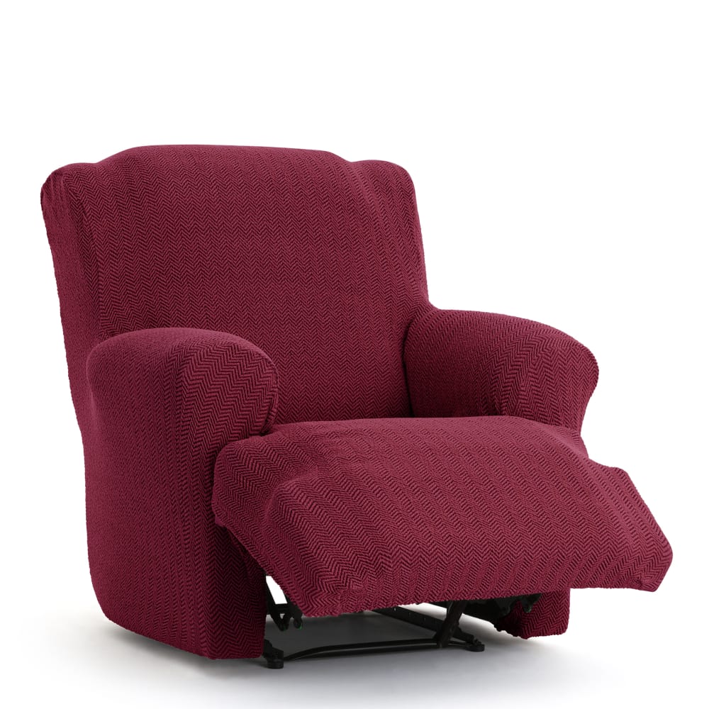 Housse de fauteuil relax XL extensible bordeaux 60 * 110 cm