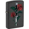 Accendino Zippo Rose Dagger Tattoo 49778, Accendino Antivento Ricaricabile Zippo Realizzato in