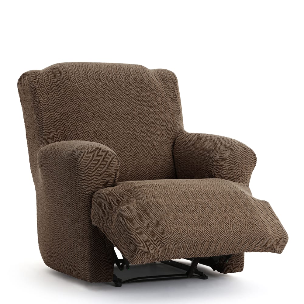 Housse de fauteuil relax XL extensible marron 60 * 110 cm