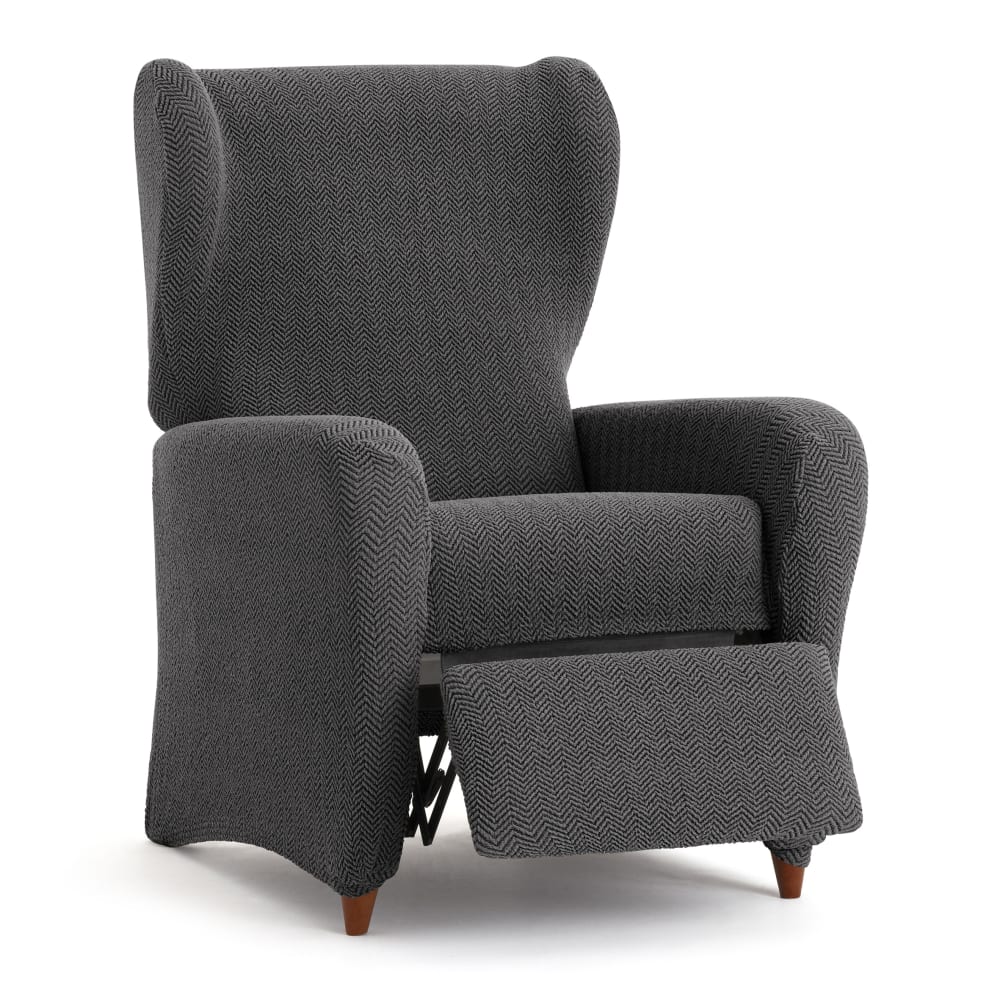 Housse de fauteuil relax extensible gris foncé 60 * 85 cm