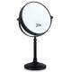 20X Magnifying Dressing Table Mirror for Makeup - Double Sided 20X/1X, Free Standing Mirror for Vanity and Bathroom - 15cm Wide & 30cm Tall (Black)