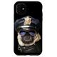 Hülle für iPhone 11 Mops Polizei Hundeliebhaber Geschenk - Lustiger Mops in Polizeiuniform