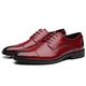XCVFBVG Mens Leather Shoes Men Oxfords Classical Style Business Shoes for Men Leather Flats Design Men's Wedding Shoes(Color:Red Shoes,Size:11)