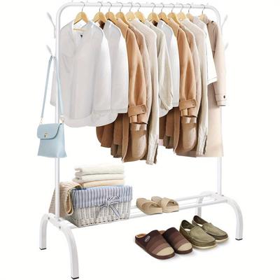 TEMU Heavy Clothes , Clothes For Bedroom Hanging For Clothes Garment , Freestanding Clothes For Dresses Skirts Shoes