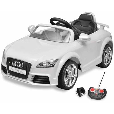 Audi tt rs Aufsitzauto für Kinder mit Fernsteuerung Weiß Vidaxl