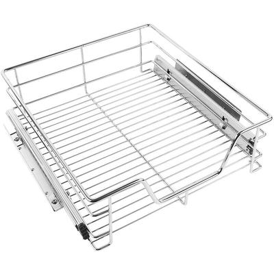 Ausziehbare Teleskop Schublade Küchenschublade Korbauszug Schrankauszug 56×14×44cm [56cm] Image