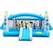 Goldmeet Multifunctional Jump n Slide Inflatable Bouncer for Kids Complete Setup with Blower - 198 x 180 Play Area - 96 Tall WL