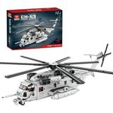 YOUB CH-53E Super Stallion Helicopter Building Kit 1/35 Military Helicopter Building Blocks for Kids Ages 11+ MOC-127265 Army Airplane Bricks Toys (2 192 Pieces)