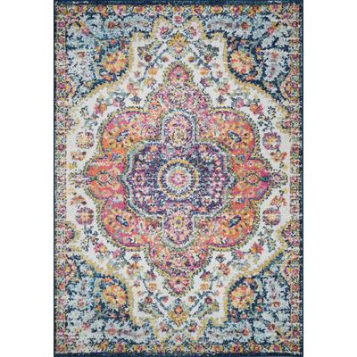 Vintage Orientalischer Teppich Mehrfarbig/Rosa 160x220