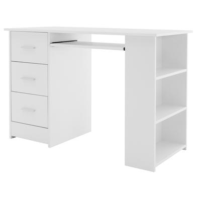 Schreibtisch 110x49x75 cm Weiß Holz