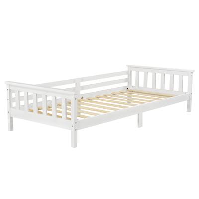 Kinderbett aus Kiefernholz 90 x 200 cm, Weiß