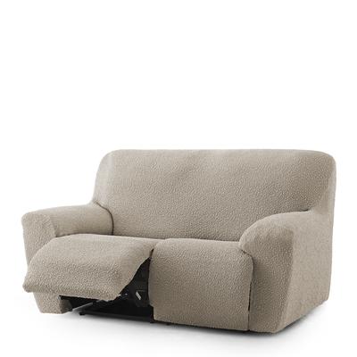 Elastischer 2-Sitzer-Relax-Sofabezug 150-200 cm Taupe