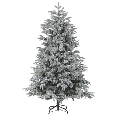 Künstlicher Weihnachtsbaum schneebedeckt 210 cm weiß