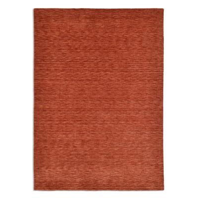 Handgewebter Teppich aus reiner Schurwolle - Terrakotta - 250x350 cm