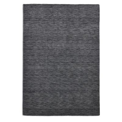 Handgewebter Teppich aus reiner Schurwolle - Dunkelgrau - 140x200 cm