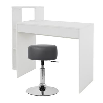 Schreibtisch mit Regal 110x72x40 cm Holz Weiß