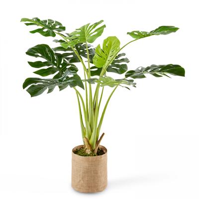 Künstliche Pflanze, im Topf mit Stoffblättern, Höhe: 100 cm, Oiko