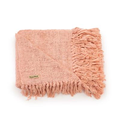 Decke aus Baumwolle rosa