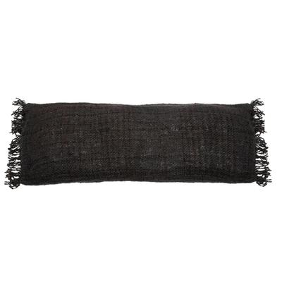Kissen aus Baumwolle in Schwarz und Marineblau 35x100