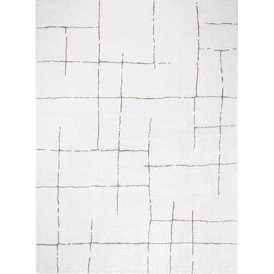 Moderner Skandinavischer Teppich Elfenbein/Terracotta 160x213