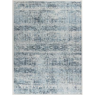 Vintage Orientalischer Teppich Blau/Weiß 200x275