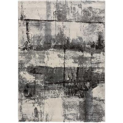 Abstrakter Teppich in Grau, 133X190 cm