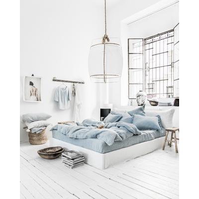 Bettbezug aus Leinen, Blau, 260x220 cm